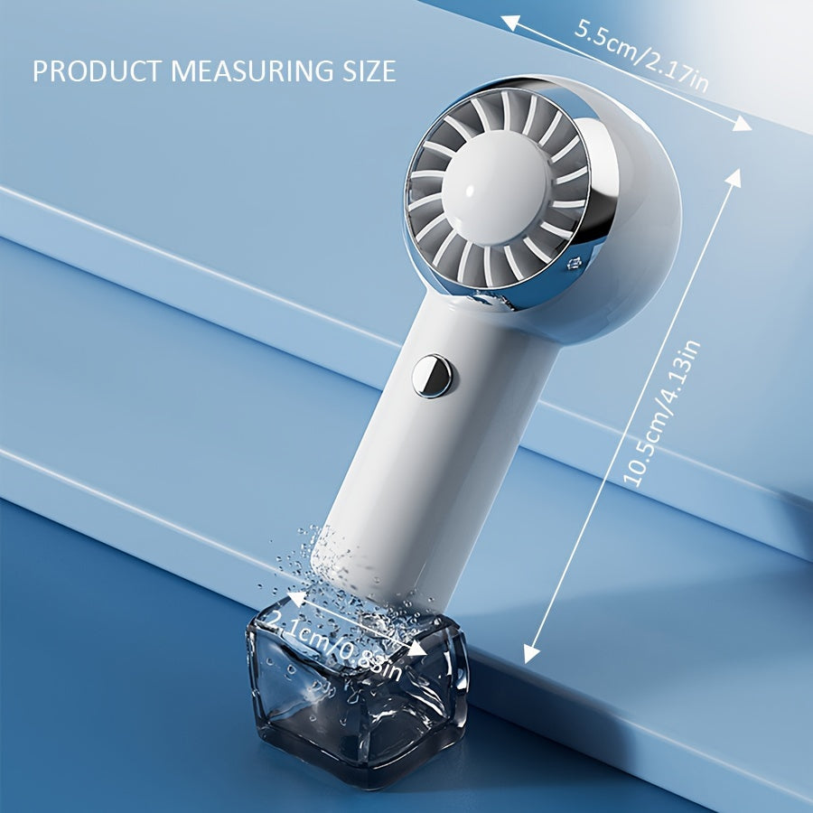 Mini Handheld Fan Rechargeable Portable with Quick Cooling 3 Speed Settings