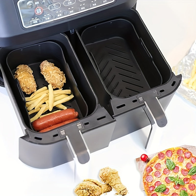 Air Fryer Accessories Set for Dual Basket Models with Racks Tongs and Liners