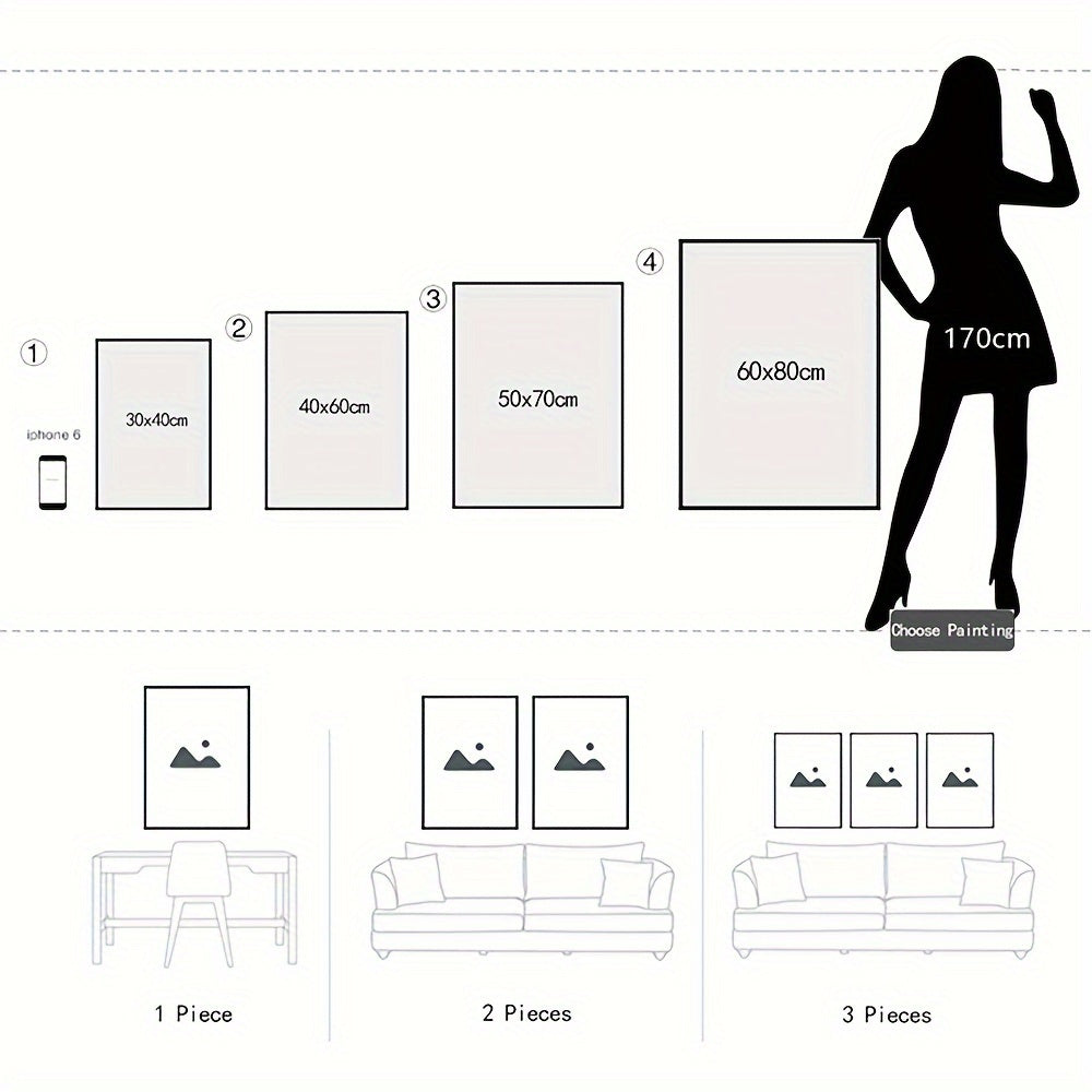 Постер-картина для ногтей, настенное искусство для домашнего декора, современное искусство в стиле ар-деко, классический стиль