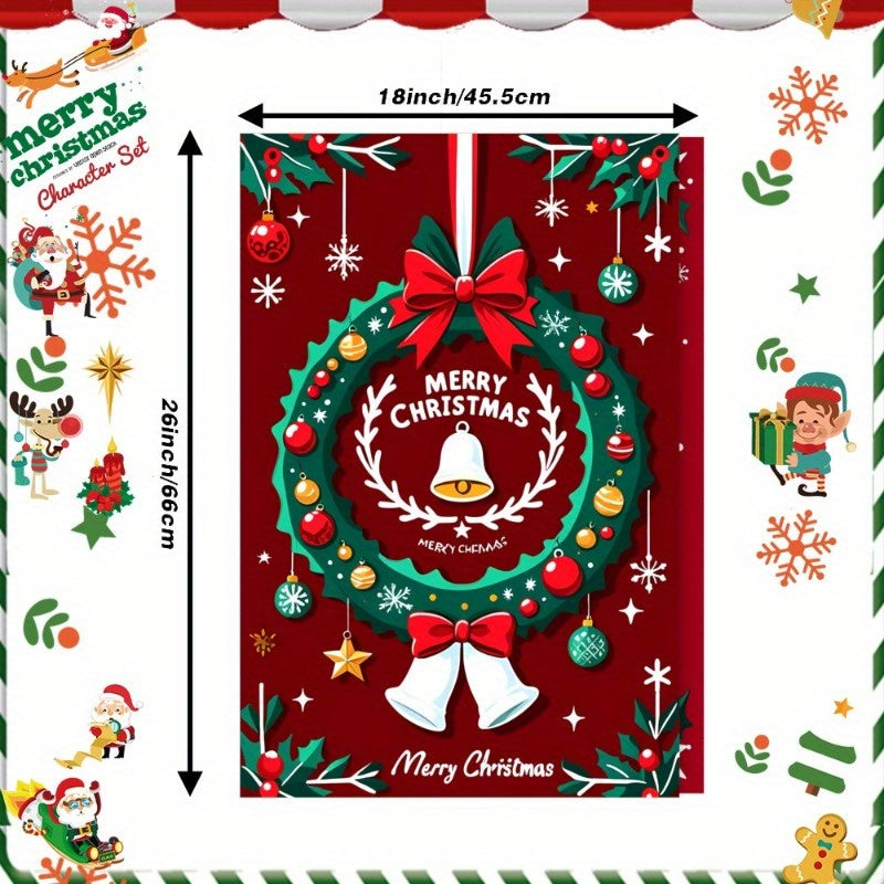 Set of 2 Christmas Kitchen Towels 18x26 Inches Snowflake Holiday Decor
