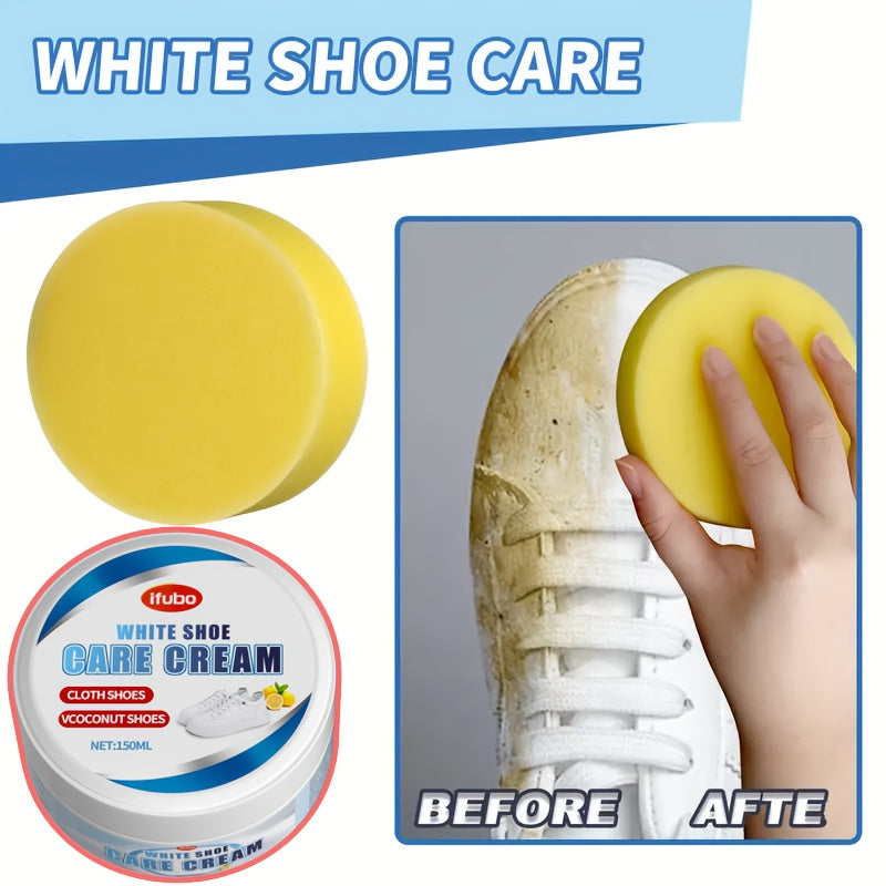 Shoe Care Kit for Sneakers Boots Canvas Whitens Yellowing 150G