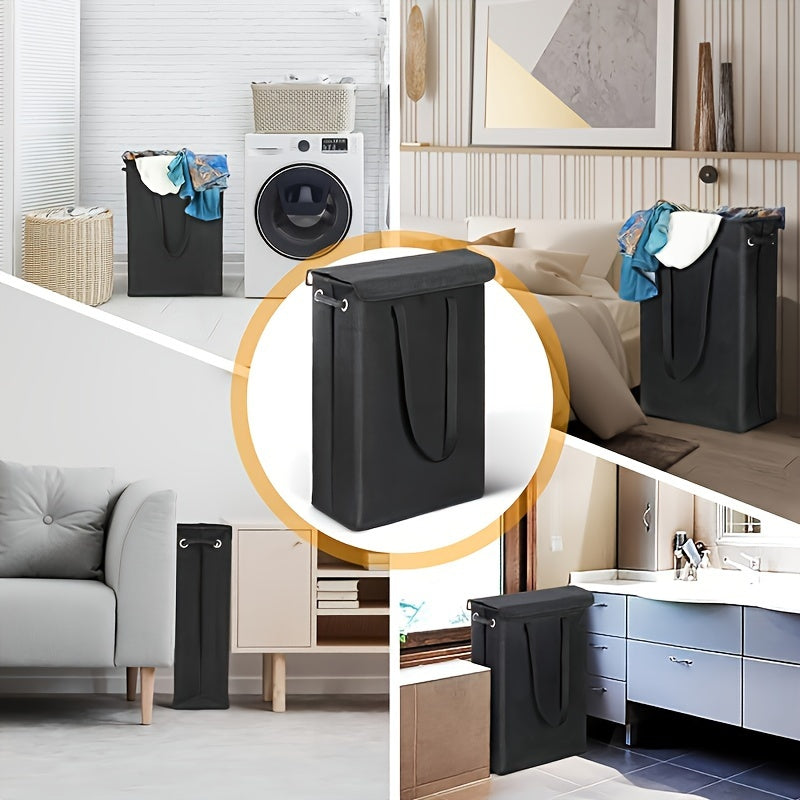 Large Capacity Foldable Laundry Basket with Handles for Bathroom Bedroom Dorm