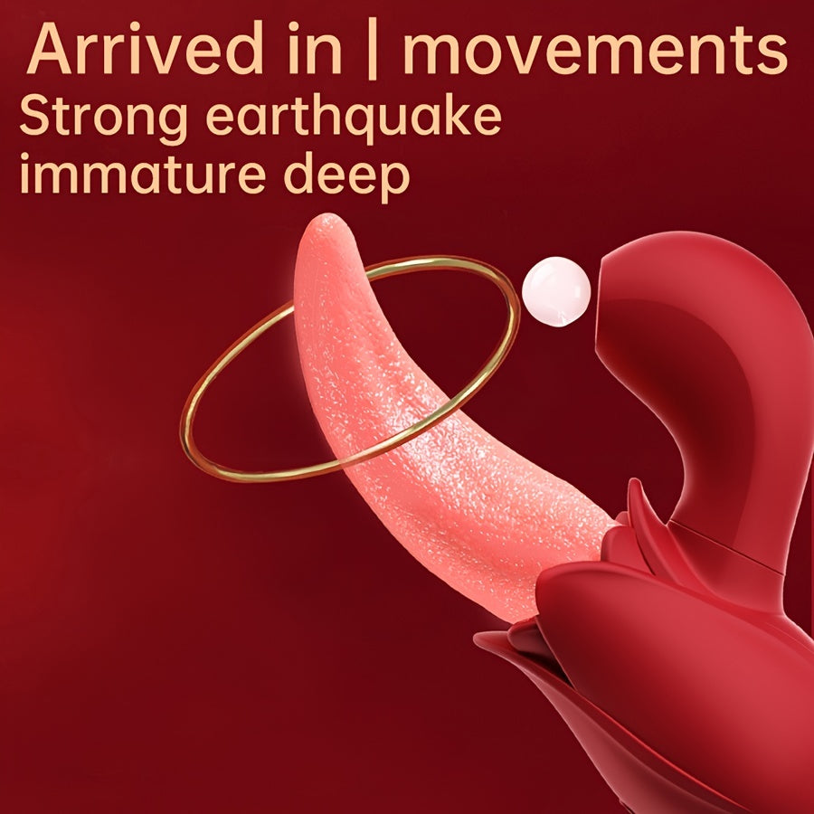 Ayollar uchun Lick Suck Vibrator Tunga Klitoral G-Spot Massager Sekso O'yinchoq