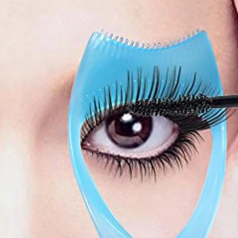 Women's 3-in-1 Plastic Eyelash and Eyeshadow Making Tool with Brush