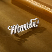 O'ziga xos Shaxsiylashtirilgan Ism Brosh - Qadimiy Boho Dizayni bilan Nikelga chidamli Pin, U yoki U uchun Ideal Sovg'a, Moslashtirilgan Harf Pendanti, Bohemian Chic Uslubi