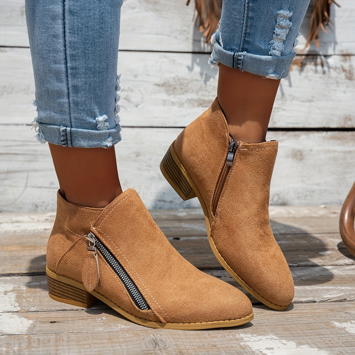 Women's White Ankle Boots Leather Casual Footwear for Holidays