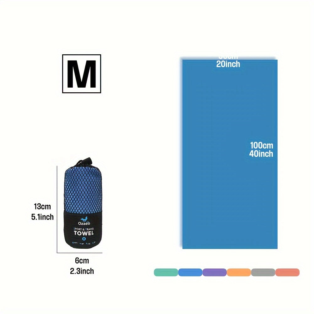 Microfiber Travel Towel Quick Dry Lightweight Sports Beach Hiking Yoga Golf Pickleball