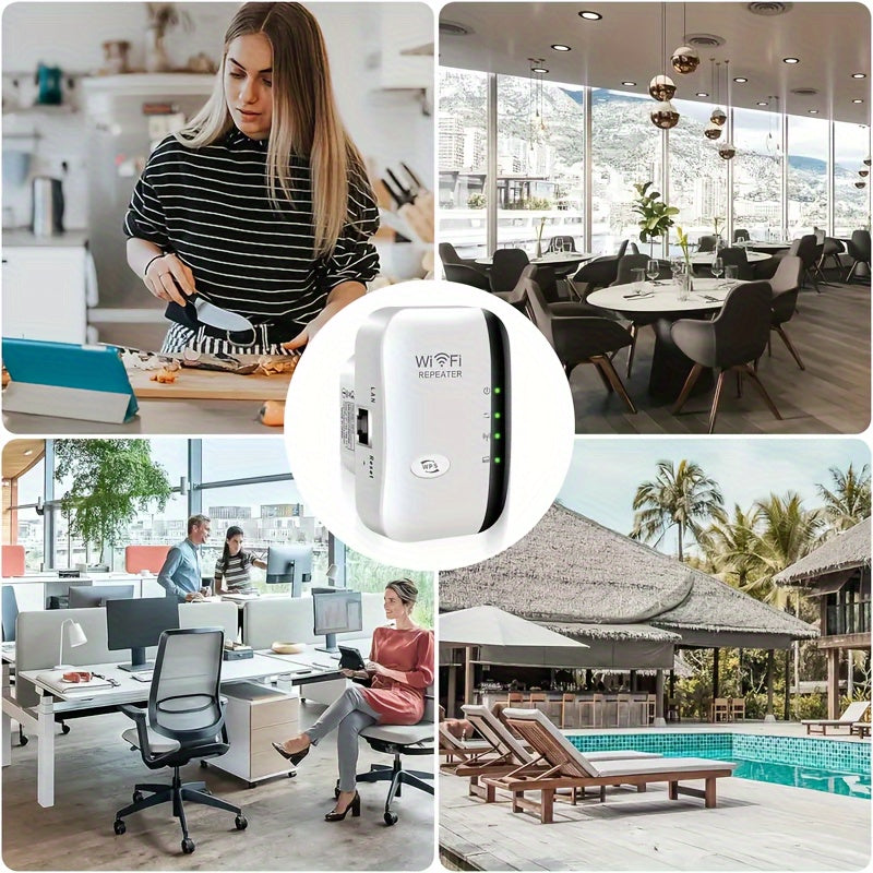 WiFi Extender 2640 Sq Ft with Ethernet Port and Alexa Compatibility