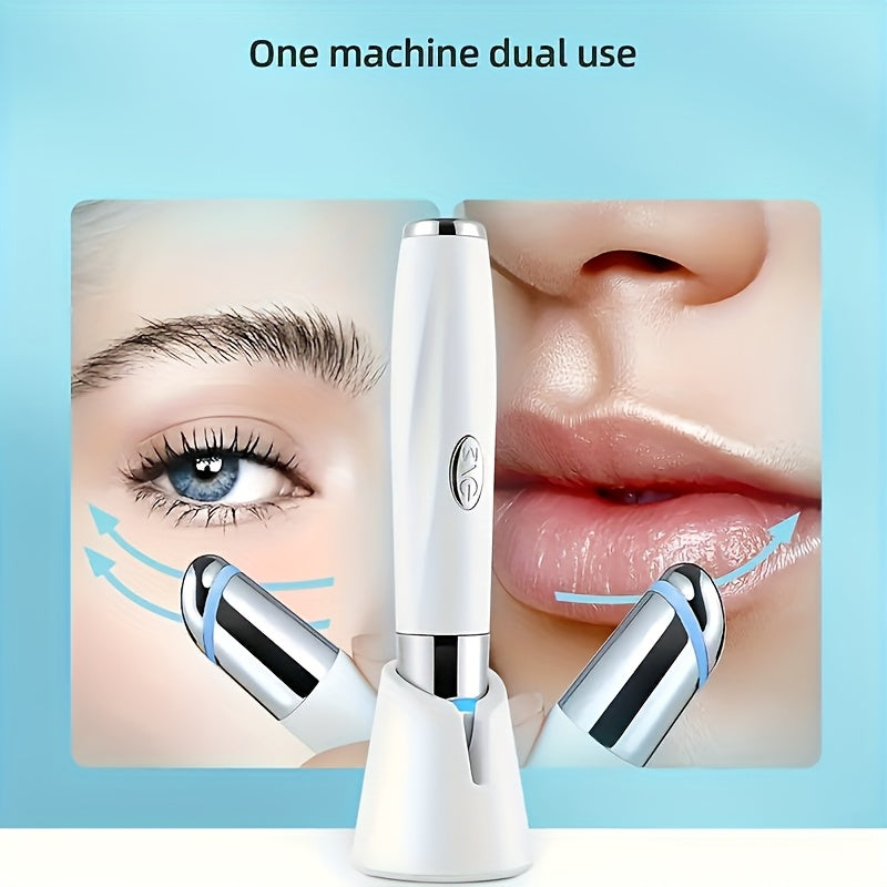 Portable Electric Heated Eye Massager with USB Rechargeable Lithium Battery for Face and Eye Relaxation