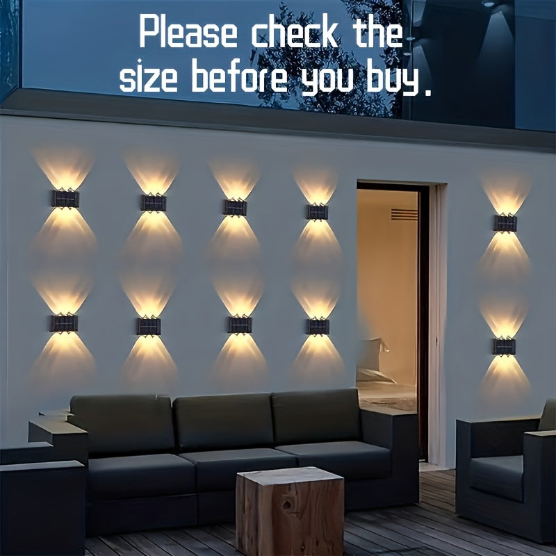 4 солнечных настенных светильника GANXIN с умным датчиком движения, подходящих для уличного декора, сада, свадьбы и кемпинга.