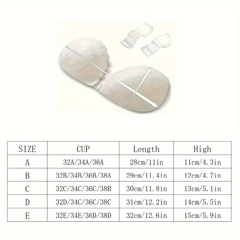 Lace Push Up Bra Wireless Invisible Straps Silicone Nipple Covers