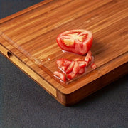 Large Bamboo Cutting Board with Juice Groove, Butcher Block, Food Safe Serving Tray
