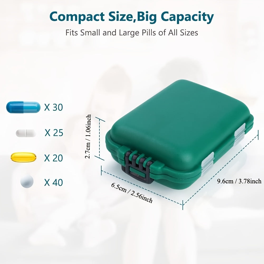 Travel Waterproof 7-Day Pill Organizer Plastic Capsule Case Daily Medication