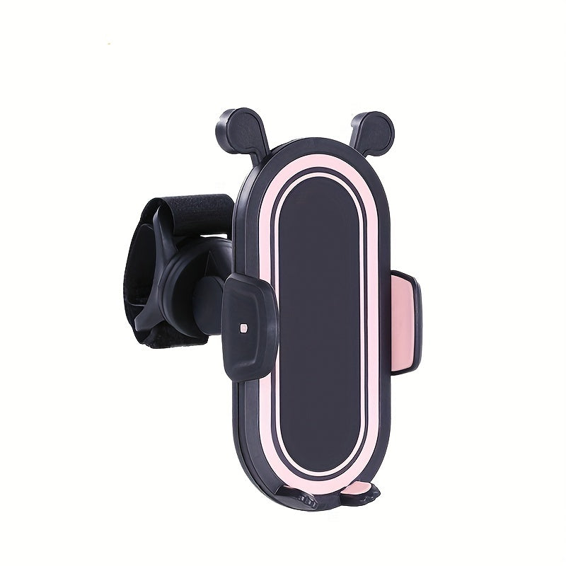 Baby Stroller Phone Holder 360° Rotating Black White Pink