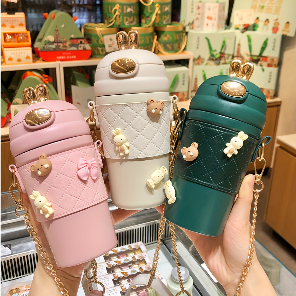 Chiroyli zanglamaydigan po'latdan yasalgan vakuum termos 304 izolyatsiyali ichimlik shisha sovg'a to'plami