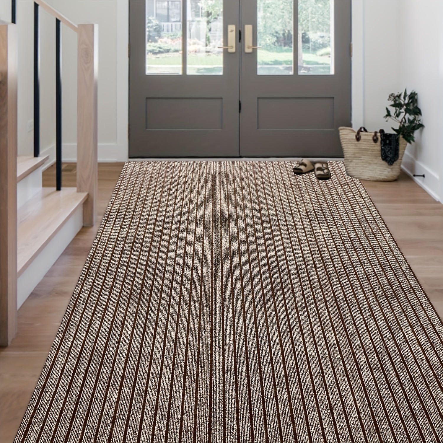 Non-Slip Waterproof Runner Rug for Indoor Outdoor High Traffic Hallways Decks