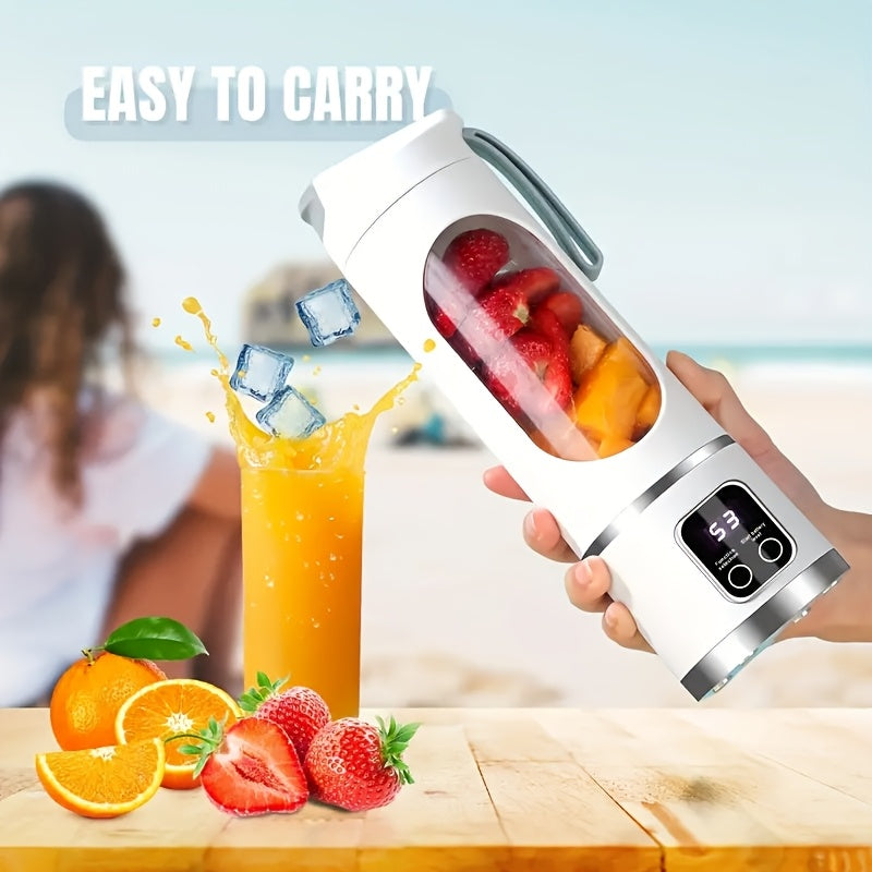 Portable 450ml Fruit Smoothie Maker USB Rechargeable Blender for Cold Drinks Camping