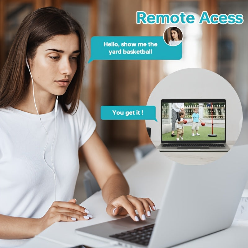 Uy xavfsizlik kamerası 360° inson aniqlash kechqurun ko'rish WiFi bulut SD saqlash