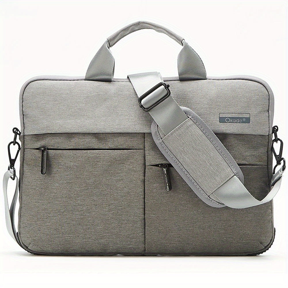 Suv o'tkazmaydigan, shokga chidamli noutbuk sumkasi, rezina burchak yostiqlari bilan, minimalistik uslub, biznes, maktab, sayohat uchun, kulrang, burgundy, qizil, ko'k, qora