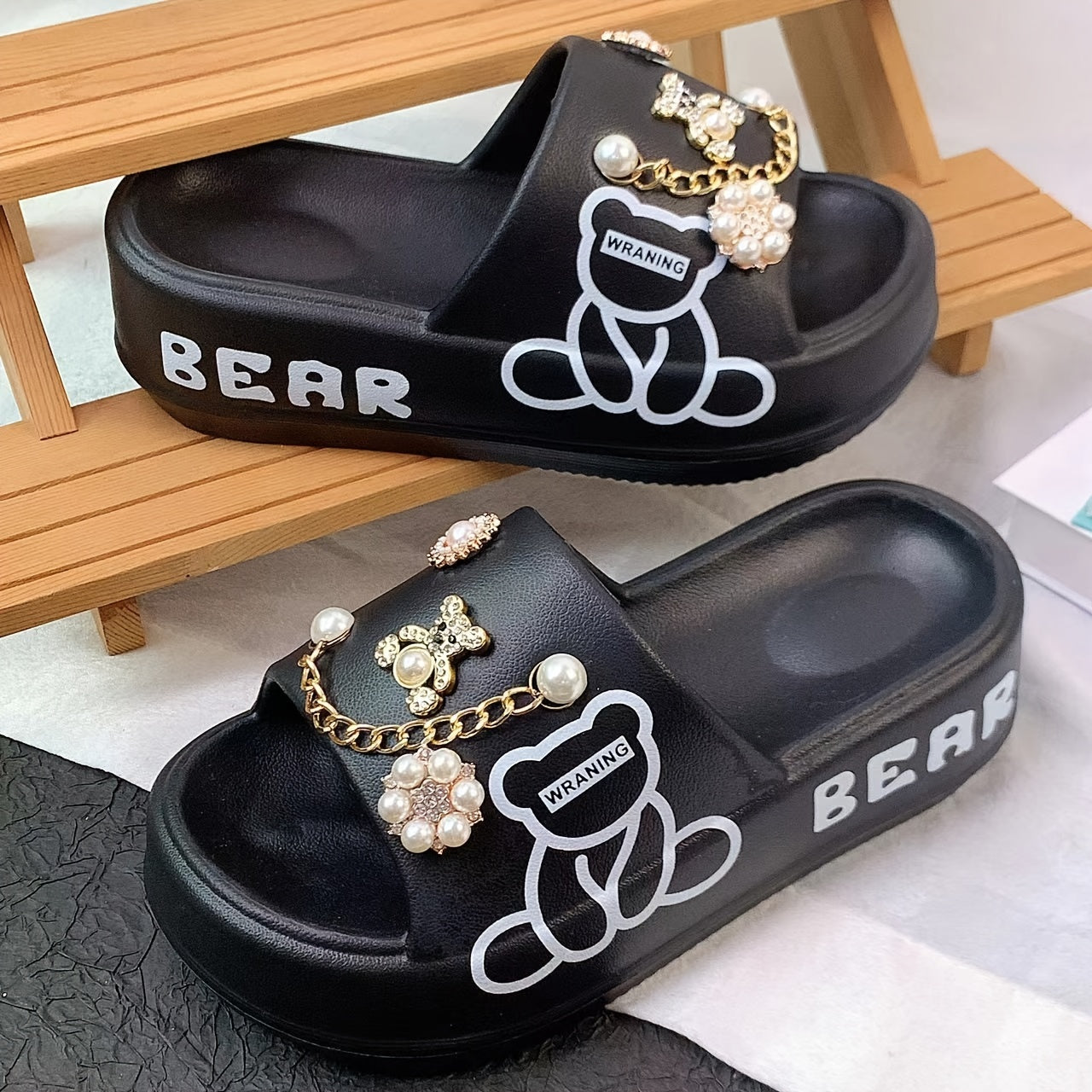 Women's EVA Slide Sandals Open Toe Beach Shoes Durable Comfort