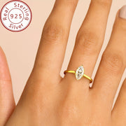 Moissanite Engagement Ring for Women 1CT Sterling Silver Wedding Jewelry