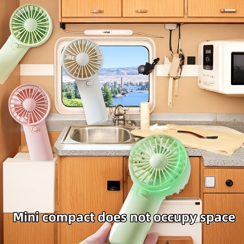 Portable Battery-Operated RV Fan for Camping Travel Office Outdoor Lightweight and Handheld