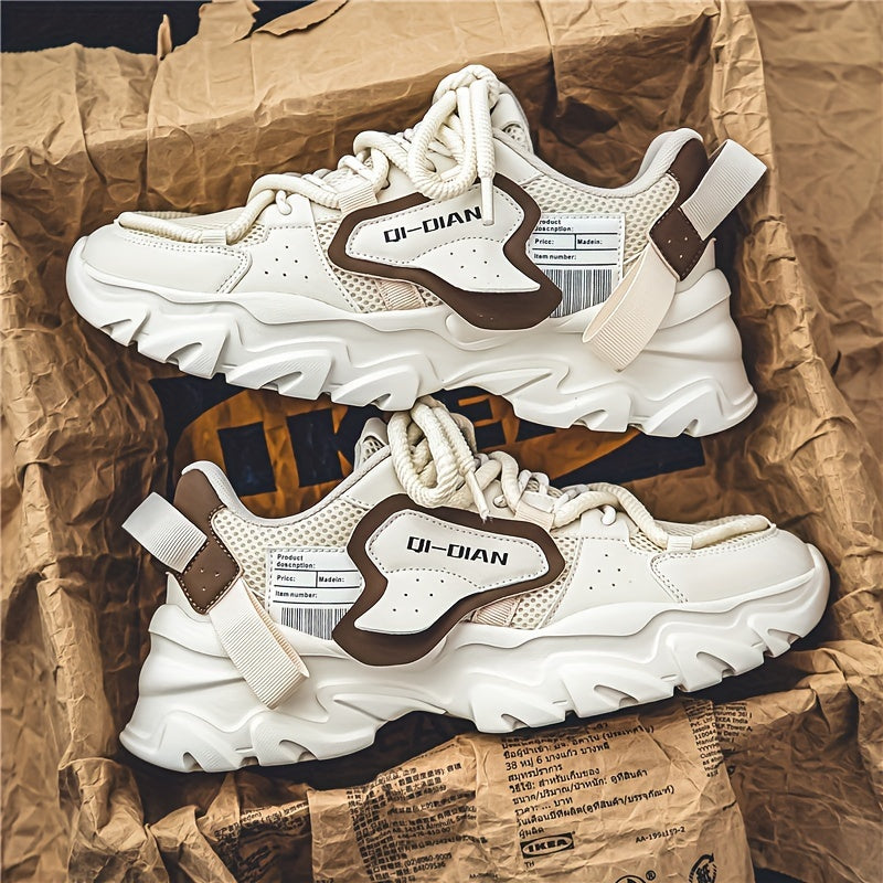 Men's All-Season Sneakers Breathable Non-Slip Thick Sole for Running Training Casual