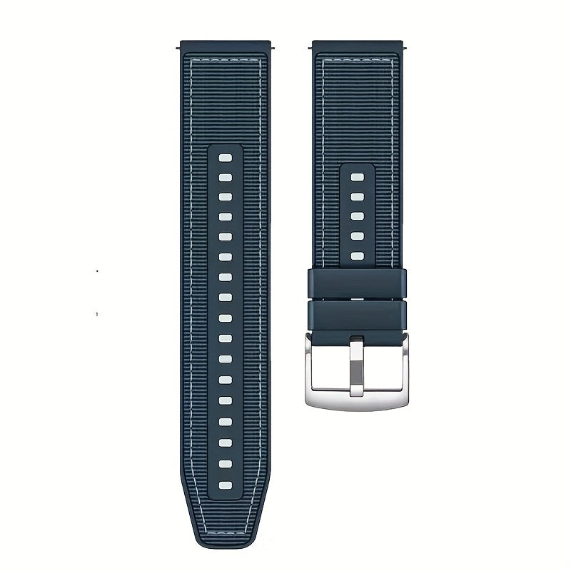 22mm Silicone and Woven Smartwatch Strap for 46mm Watch GT4 4/3 Pro