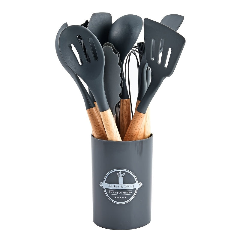 Silicone Kitchen Utensil Set Non-Stick Heat-Resistant Cooking Tools