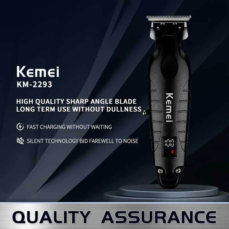 Cordless Hair Clipper Professional Zero Gap Engraving Trimmer Rechargeable Lithium Battery