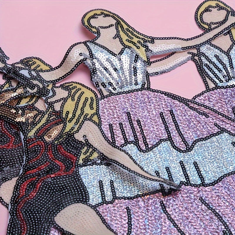 Set of 2 Elegant Black and Lavender Dress Pin Badges for Women