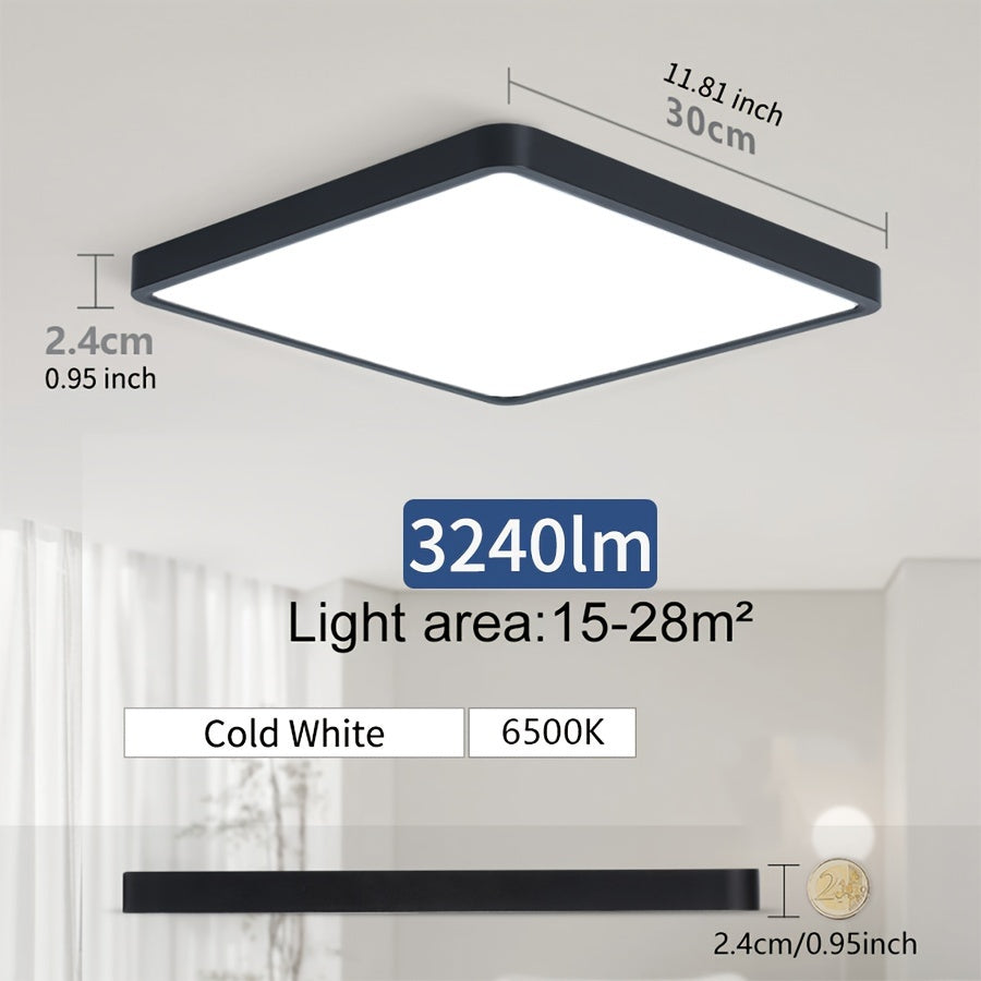 Modern Nordic LED Ceiling Light 24W 36W Ultrathin Square Indoor Living Room Bedroom
