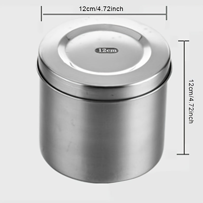 Stainless Steel Disinfection Storage Jar for Alcohol Ointments and Dressings