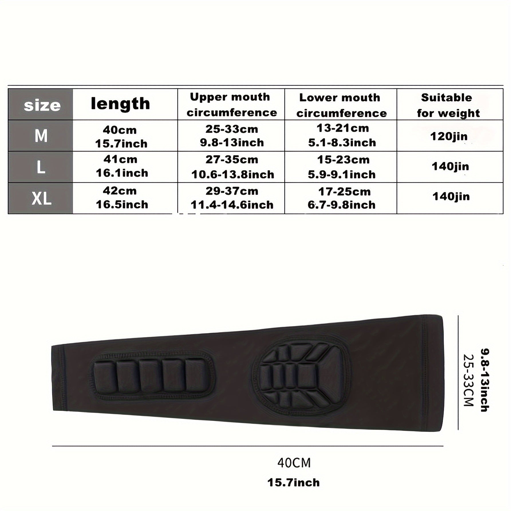 Sports Arm Guard with Detachable Honeycomb Pad Anti-Slip Strip for Basketball Football Cycling Rugby Tennis