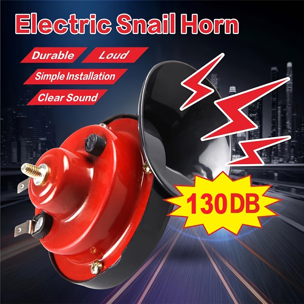 Universal 12V Car Horn Truck Horn High-Low Tone Electric Replacement