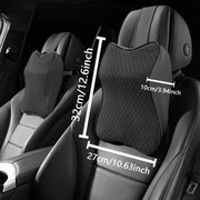 Memory Foam Car Neck Pillow with Breathable Cover for Cervical Support