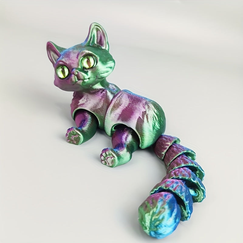 Fantasy Cat Figurine with Articulated Joints No Electricity Required Gift for Occasions