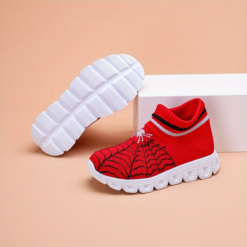 Kids' Slip-On Woven Shoes Boys Girls Breathable Fabric Casual Sneakers with Round Toe