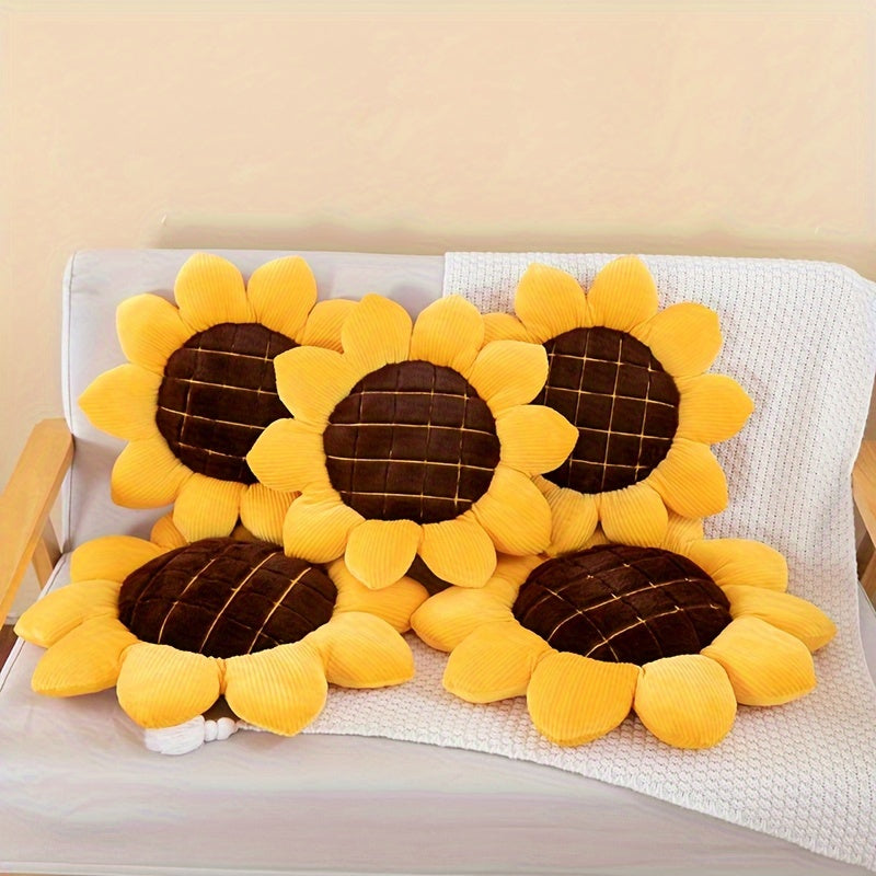 Almohada decorativa de girasol para decoración del hogar y regalo, 16x16 pulgadas
