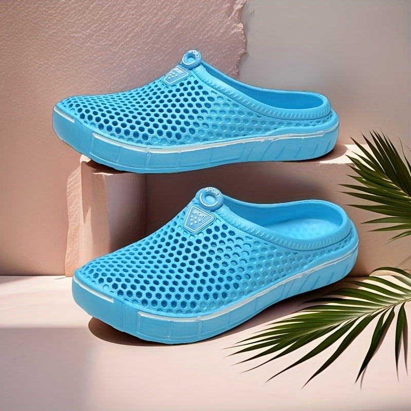 Women's Breathable EVA Clogs Open-Toe Slip-On Casual Shoes Purple