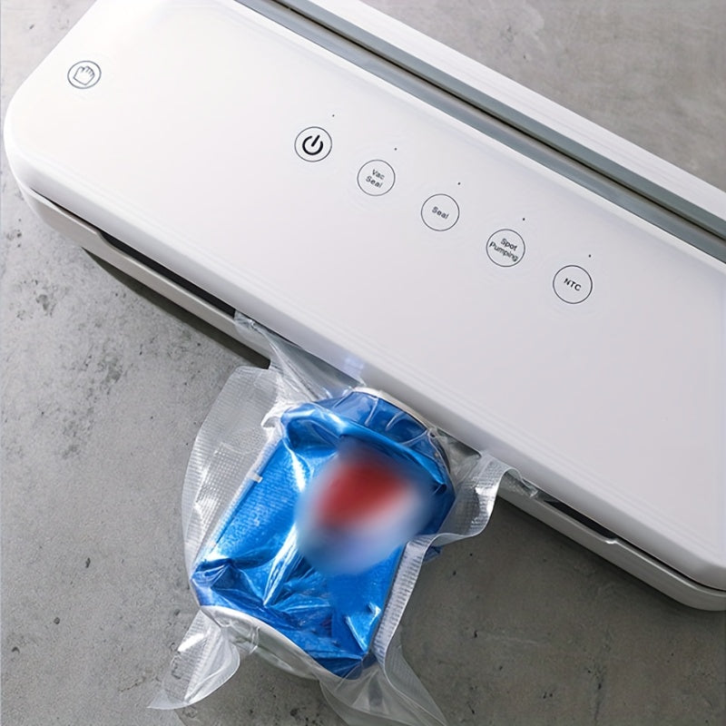 Uyda yoki tashqarida yangi oziq-ovqatni saqlash uchun USB bilan qayta zaryadlanadigan portativ vakuum yopishtiruvchi, quruq va nam oziq-ovqat saqlash uchun ideal.