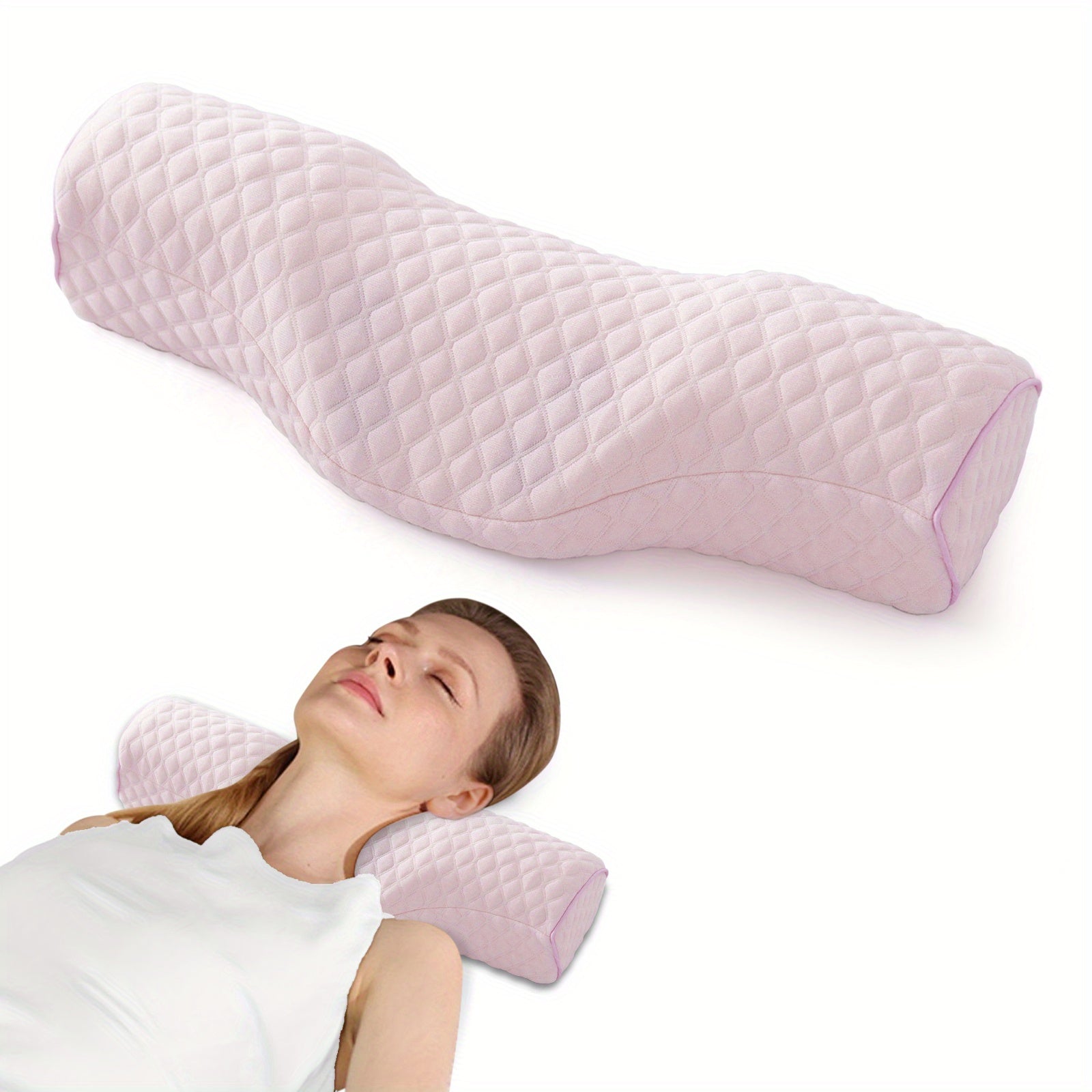 Memory Foam Cervical Pillow for Neck Support and Relaxation for Side Back Stomach Sleepers