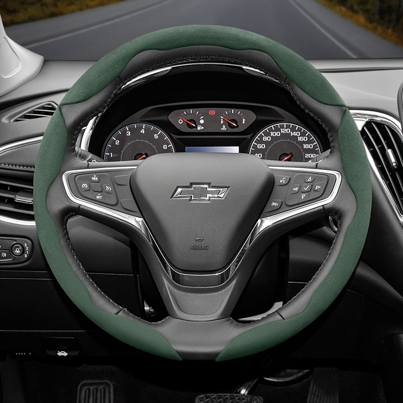 Set 2 or 3 Winter Velvet Anti-Slip Steering Wheel Covers PVC All-Season Black Green Red Orange Brown