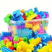 Educational Toy Blocks for Kids 3+ 100 Pieces Mixed Color Plastic Motor Skills Creativity Gift