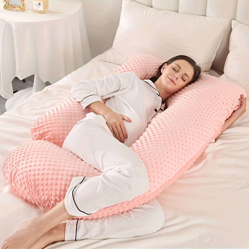 Pregnancy Support Pillow J-Shaped Lumbar Maternity Pillow for Comfort