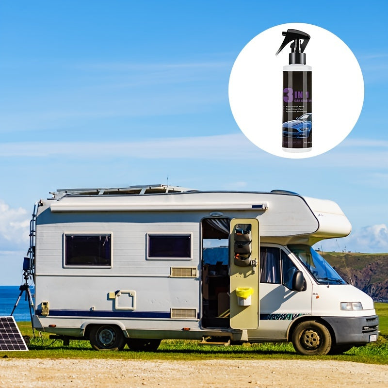 3-в-1 Керамическое покрытие спрей Высокая защита автомобильный нанополирующий герметик