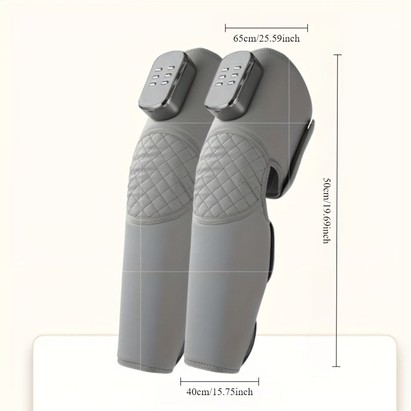 Wireless Leg Massager with Air Pressure and Heating USB Rechargeable Long Limb Therapy