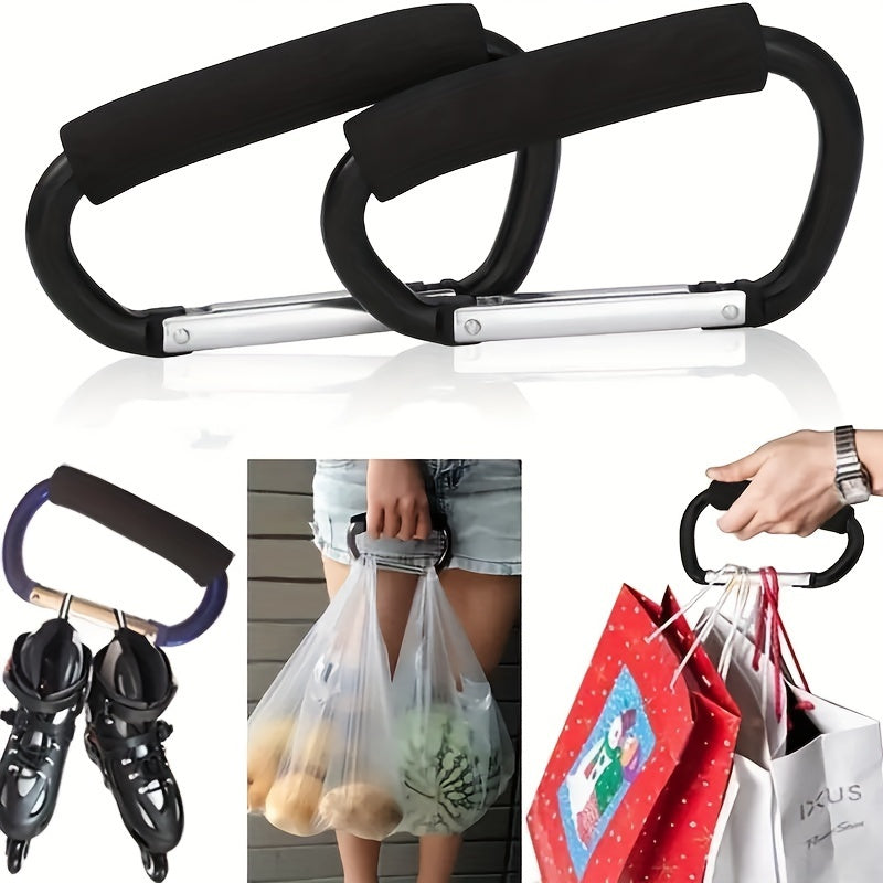 Aluminum Alloy Stroller Hook with EVA Handle for Grocery Shopping and Accessories