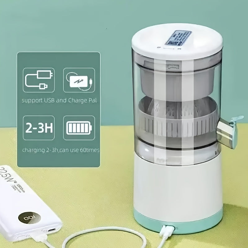 Portable Electric Juicer Rechargeable Citrus Fruit Press Stainless Steel Blades