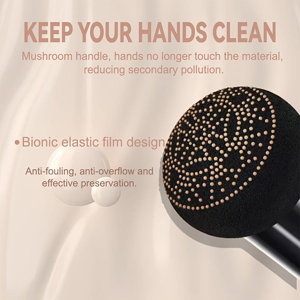 Base de maquillaje en polvo con aire hidratante para mujer, cobertura total, aspecto natural y radiante